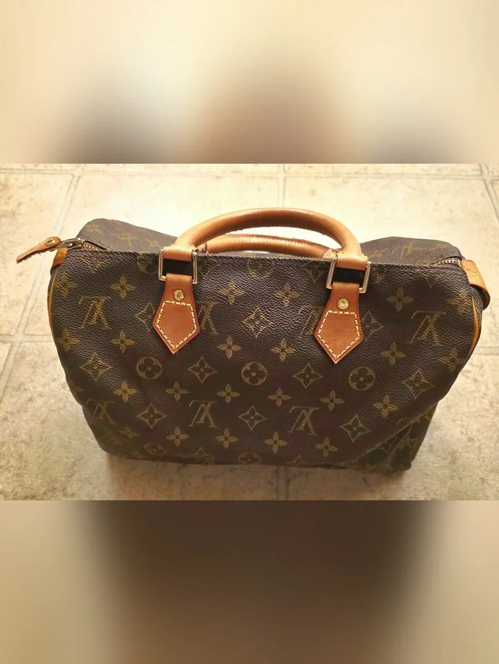 Brown Canvas Satchel
